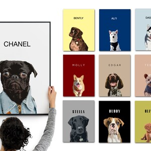 Custom pet Portrait, pet parent gift, digital dog portrait, Personalized pet portrait, Custom cat portrait, pet gifts, custom pet painting