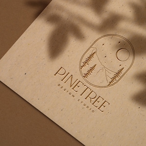 landscape mountains logo | mountain logo | photography logo | hand drawn logo | line art logo | Forest Pine Tree Logo | Adventure Logo