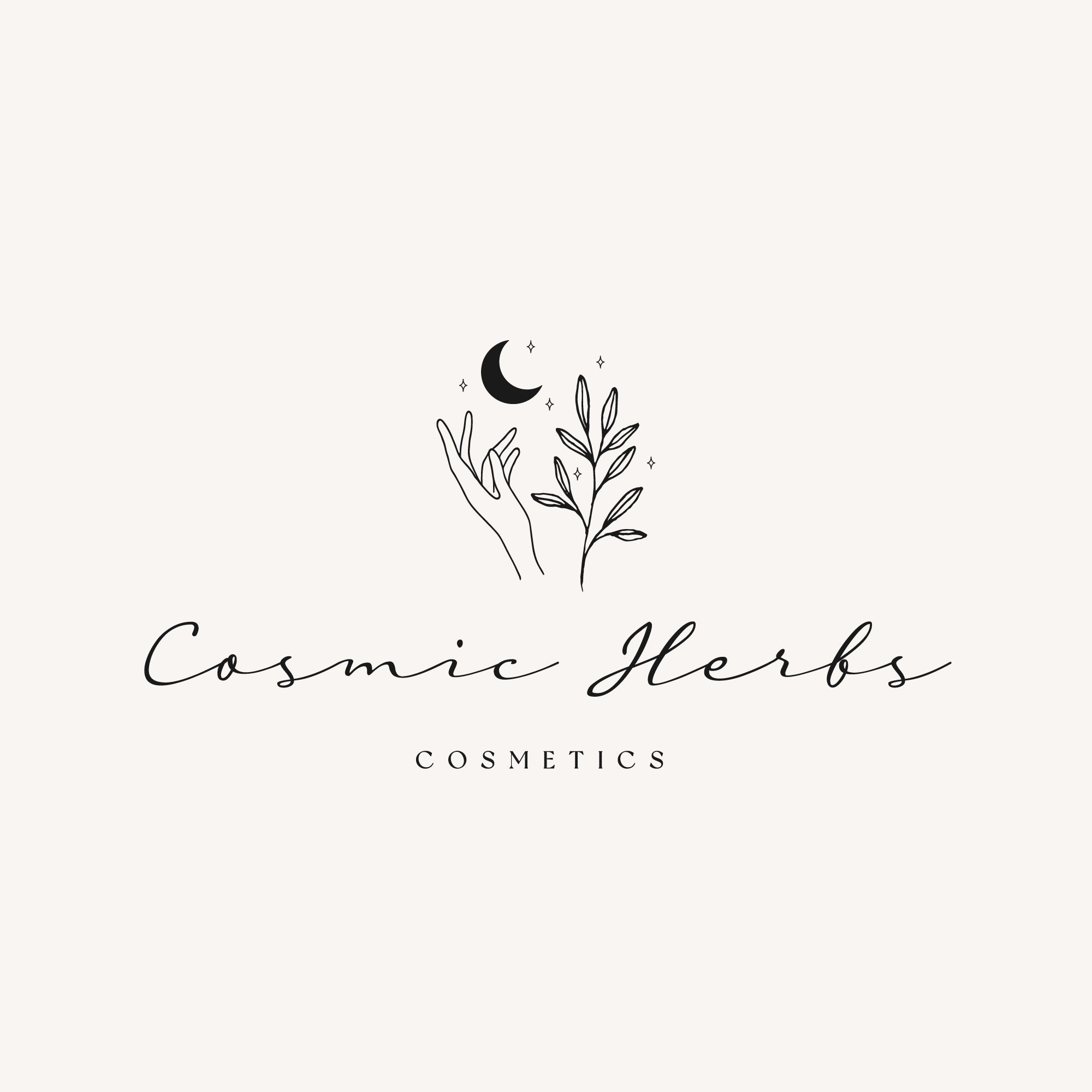 Herbs Logo Moon Cosmic Gypsy Logo Hippie Sacred Mystic | Etsy