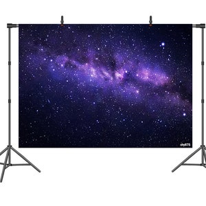 Universe Galaxy Photography Backdrop,Space Theme Photography Prop for House and Party Decoration