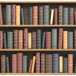 Wooden Bookshelf Backdrop Bookcase Bookshop Meeting Banner - Etsy