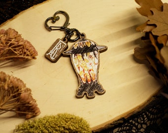 Wooden Keyring "Woodland Lights"