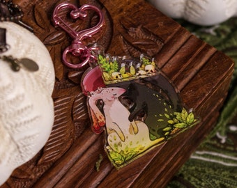 Acrylic Keyring "Woodland Love"