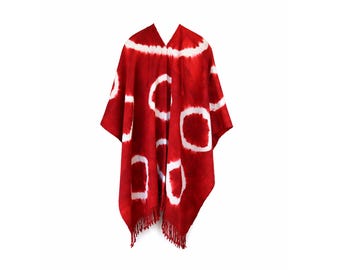 Argentine Gaucho Poncho | 100% Virgin Wool Hand-loomed | Andean Pattern | unisex