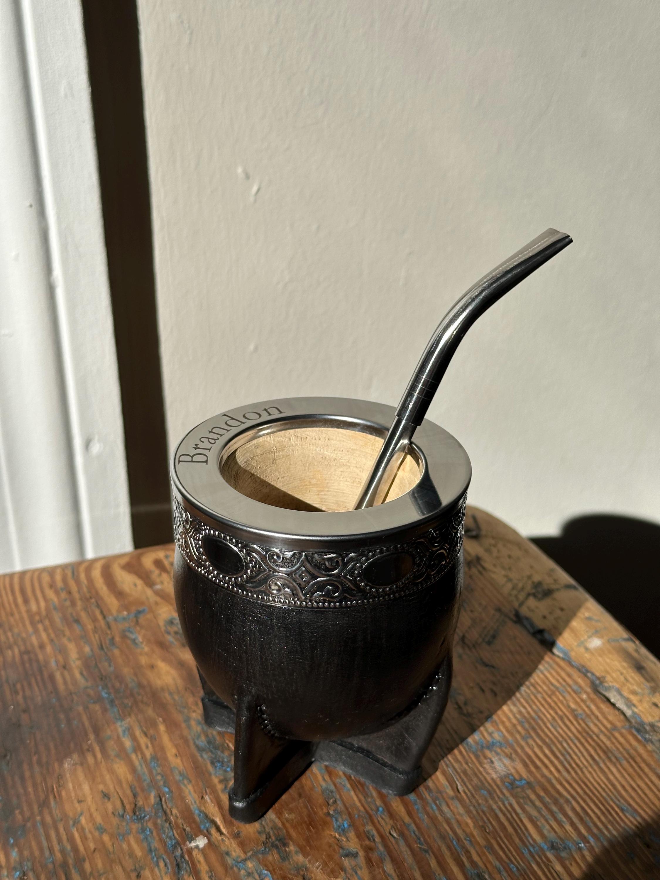 Imperial Argentina Yerba Mate Cup | Tea Gourd | Leather | Handmade