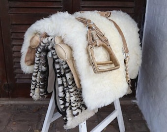 Sheep leather for Traditional Argentine Gaucho horse Saddle | sheepskin pad