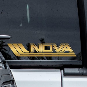 Vauxhall Nova Retro Vinyl Decal Sticker