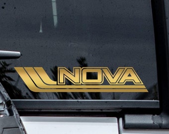 Vauxhall Nova Retro Vinyl Decal Sticker