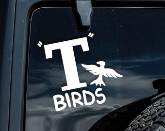 Grease T Bird Vinyl Cut Decal Sticker