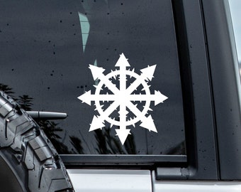 Chaos Cross Vinyl Decal Sticker