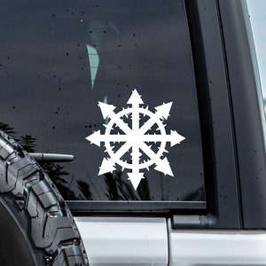 Chaos Cross Vinyl Decal Sticker
