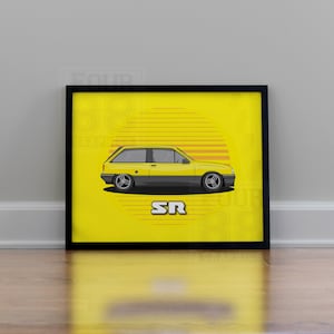 Vauxhall Nova SR Print - Photograph - Art work - Display on wall, office, garage