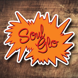 Soul Glo Die Cut Sticker - outline cut permanent waterproof vinyl decal custom gift cool stickers unique