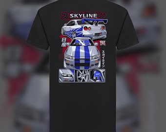 Camiseta Nissan Skyline R34 GTR