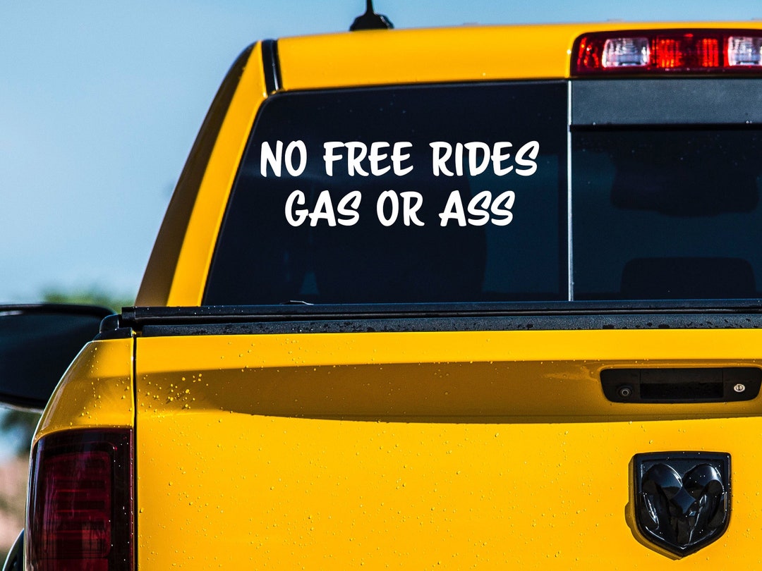 No Free Rides Vinyl Decal Sticker - Etsy