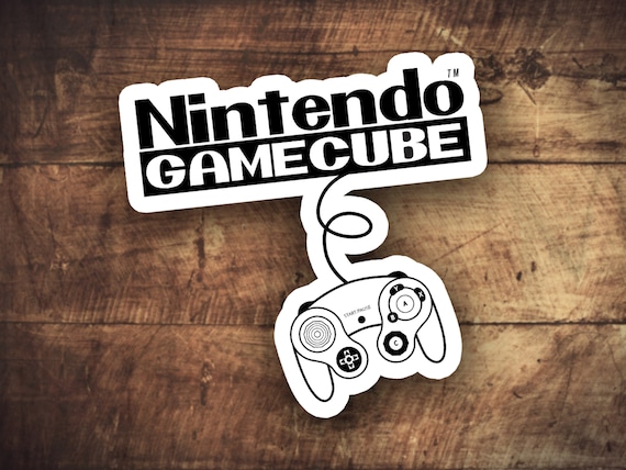 Nintendo GAMECUBE Die Cut Sticker Outline Cut Permanent