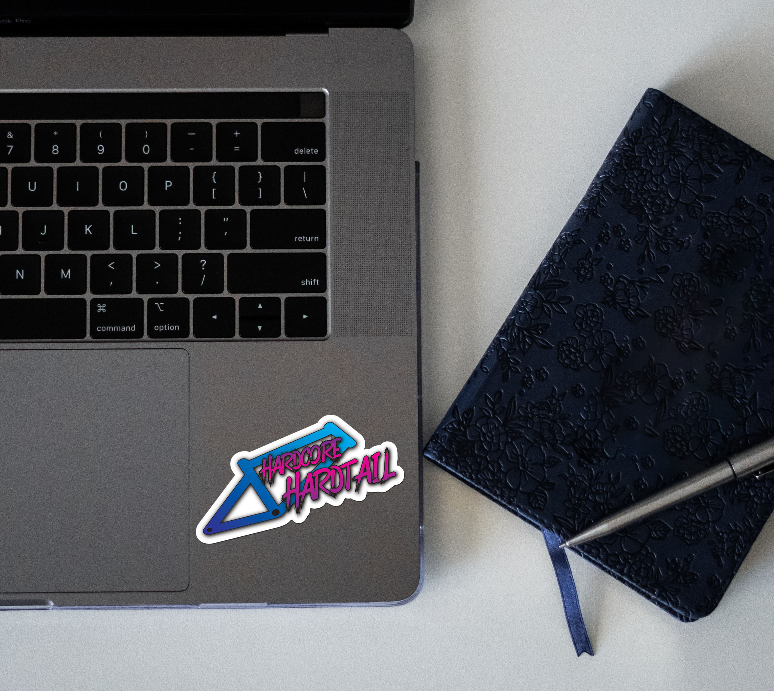 Hardcore Hardtail Die Cut Sticker - Outline Cut Permanent Waterproof ...