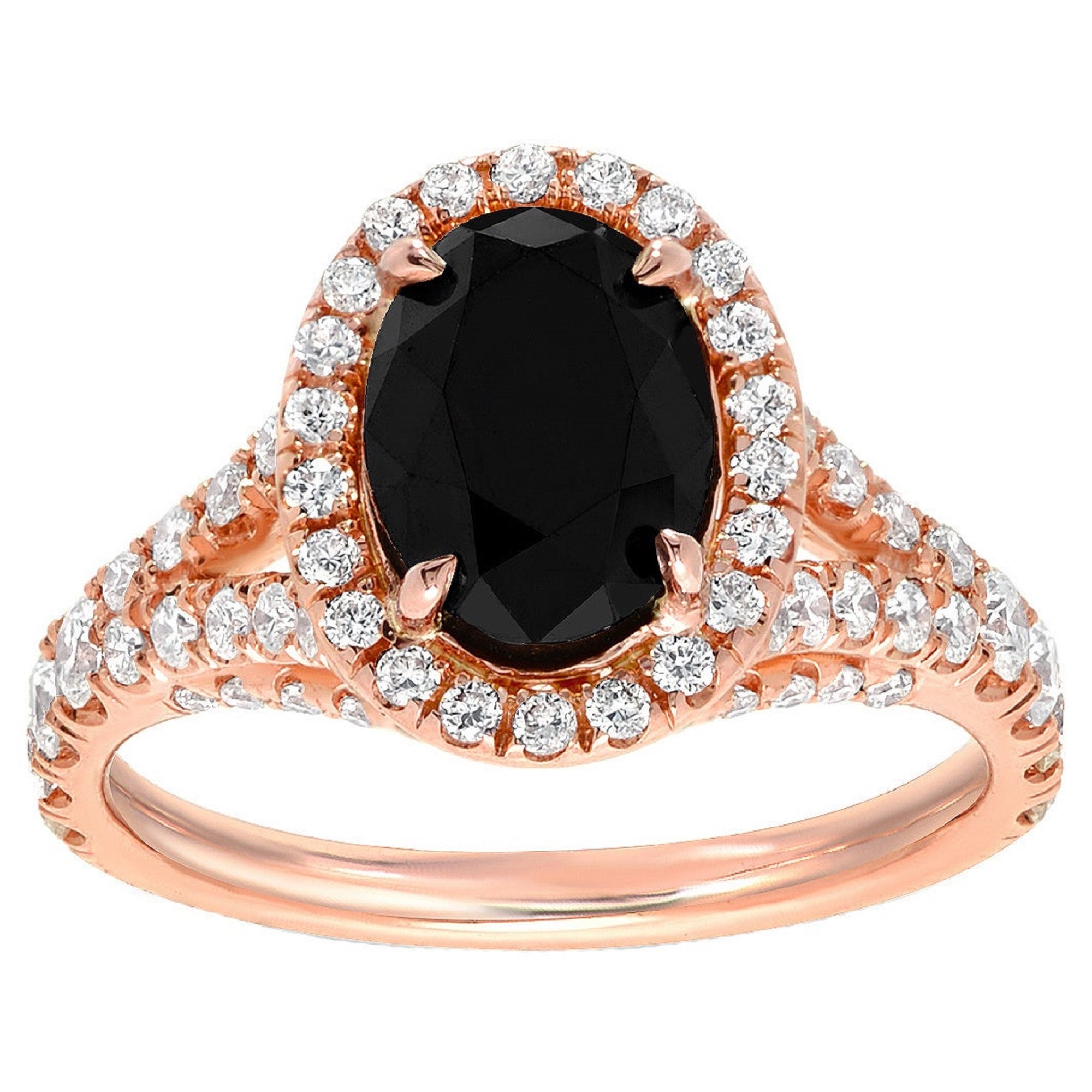 Black Onyx Victorian Style Engagement Ring/ Oval Cut Black Etsy