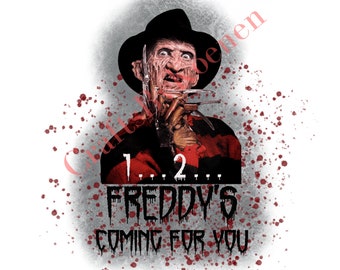 Freddy Krueger PNG, Imagen de sublimación, Imagen imprimible, Una pesadilla en Elm Street, Descarga digital