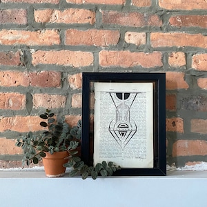 Geometric/line drawing: Original Pen and Ink Drawing