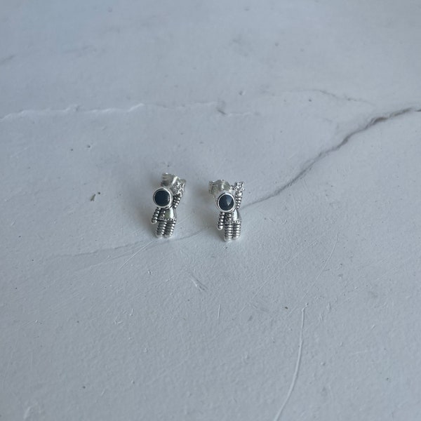 Ohrstecker Astronaut Silber 925 Süße Geschenkidee Für Sie Ihn Kind Mädchen Themenparty Weltraum Schmuck Accessoires