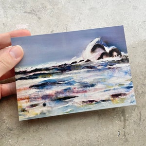 Postkarte Illustration Kunstdruck Digitaldruck Print Wasserlandschaft Malerei A6 Geschenk Weihnachten Grußkarte Geburtstag