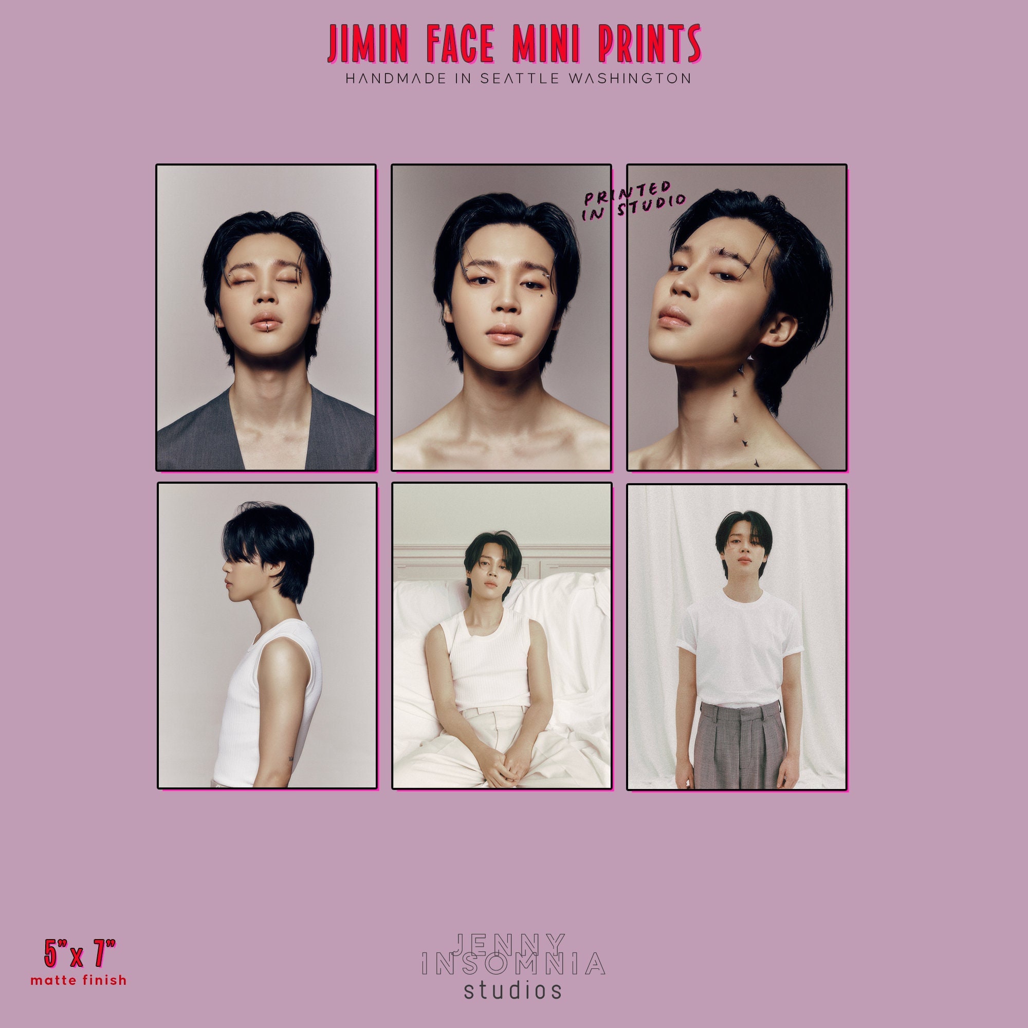 BTS Park Jimin sticker pack Album Face concept photo hardware ver