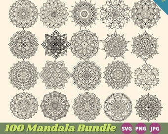 Download Mandala Svg Bundle Etsy