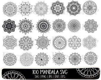 Download Mandala Svg Bundle Etsy
