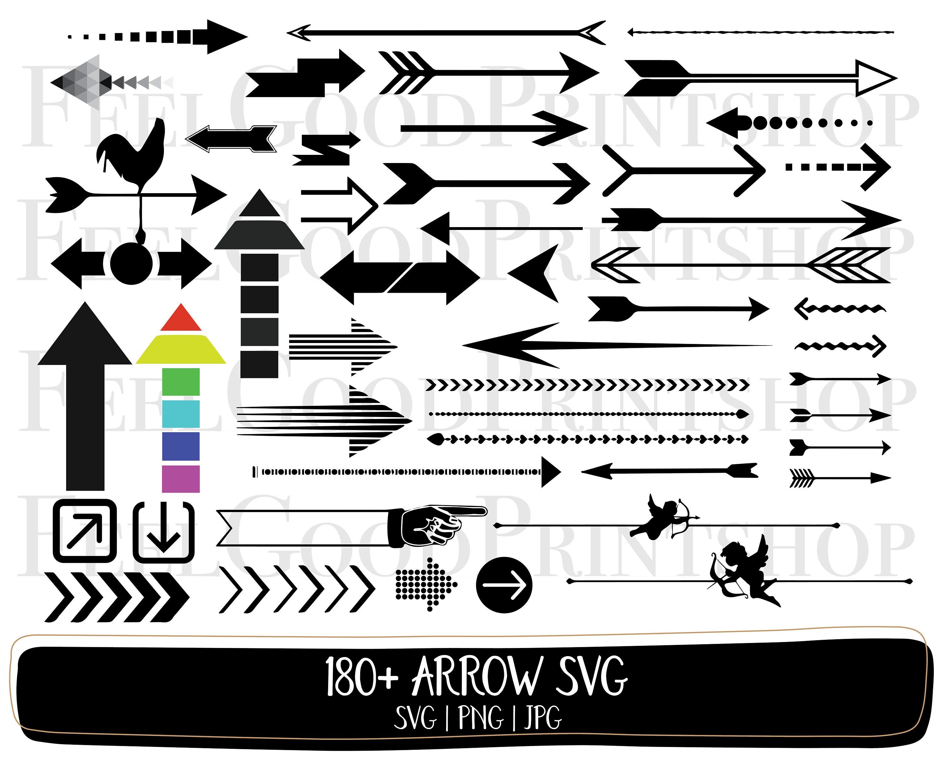 183 Flechas SVG Bundle FLECHAS Svg Archivos de corte para | Etsy