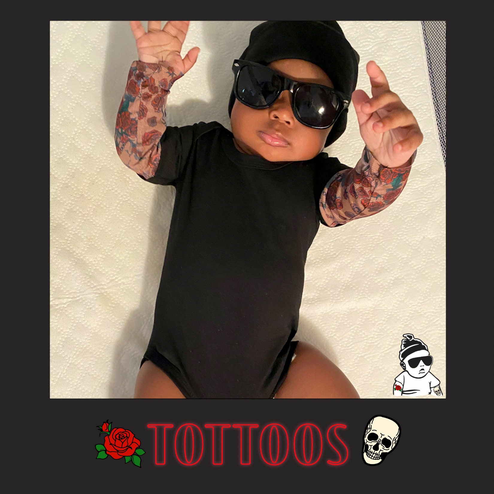 Tattoos Sleeve Baby Onesie All Skintones - Etsy, image size:1650x1650
