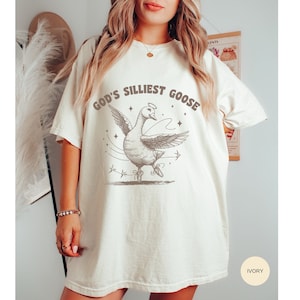 Silly Goose Shirt Vintage Shirt Goose 90s Aesthetic Shirt Funny Ballerina Tee Funny Goose Sarcastic Vintage T-Shirt Funny Retro Shirt
