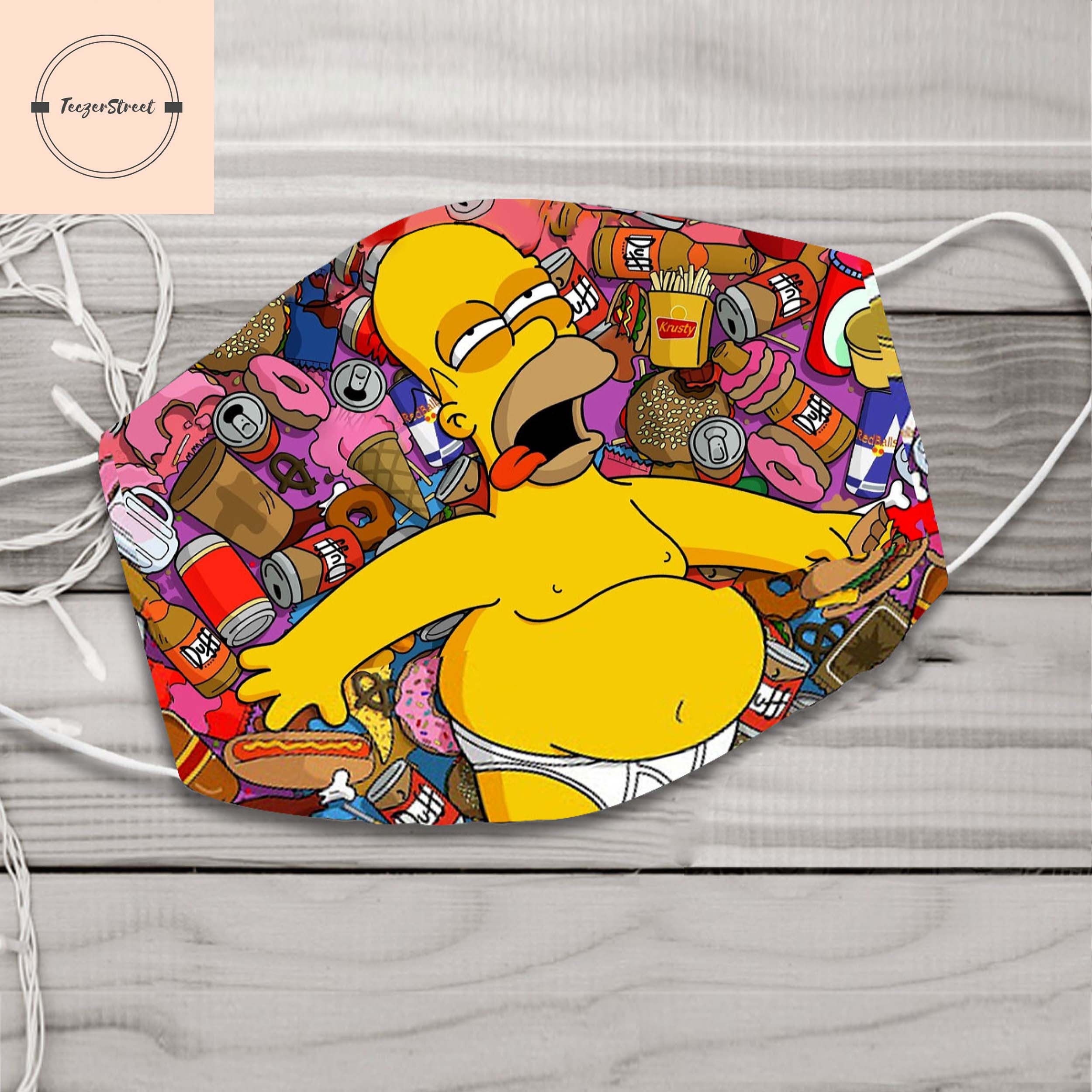 Bart Simpson Face mask Bart Simpson Drunk The Simpson mask | Etsy