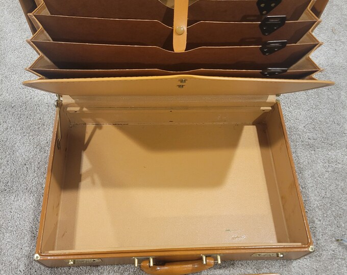 Vintage 1970s Homa Leather Document Lawyer Briefcase Bag Etsy