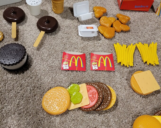 Vintage Mcdonald's Play Food Set 31pc /dairy Queen 15 Desserts