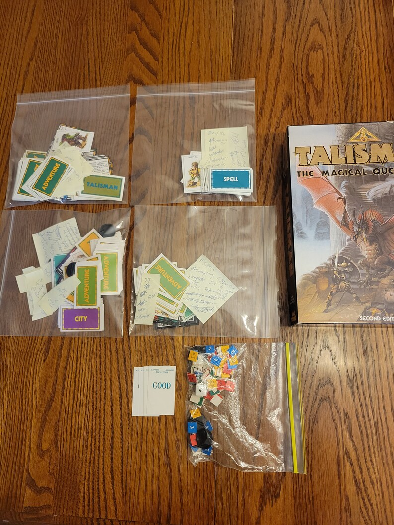 Vintage Talisman Board Game, Fantasy Adventure Gamesbrettspiel Talisman, 1980's 2nd Edition and