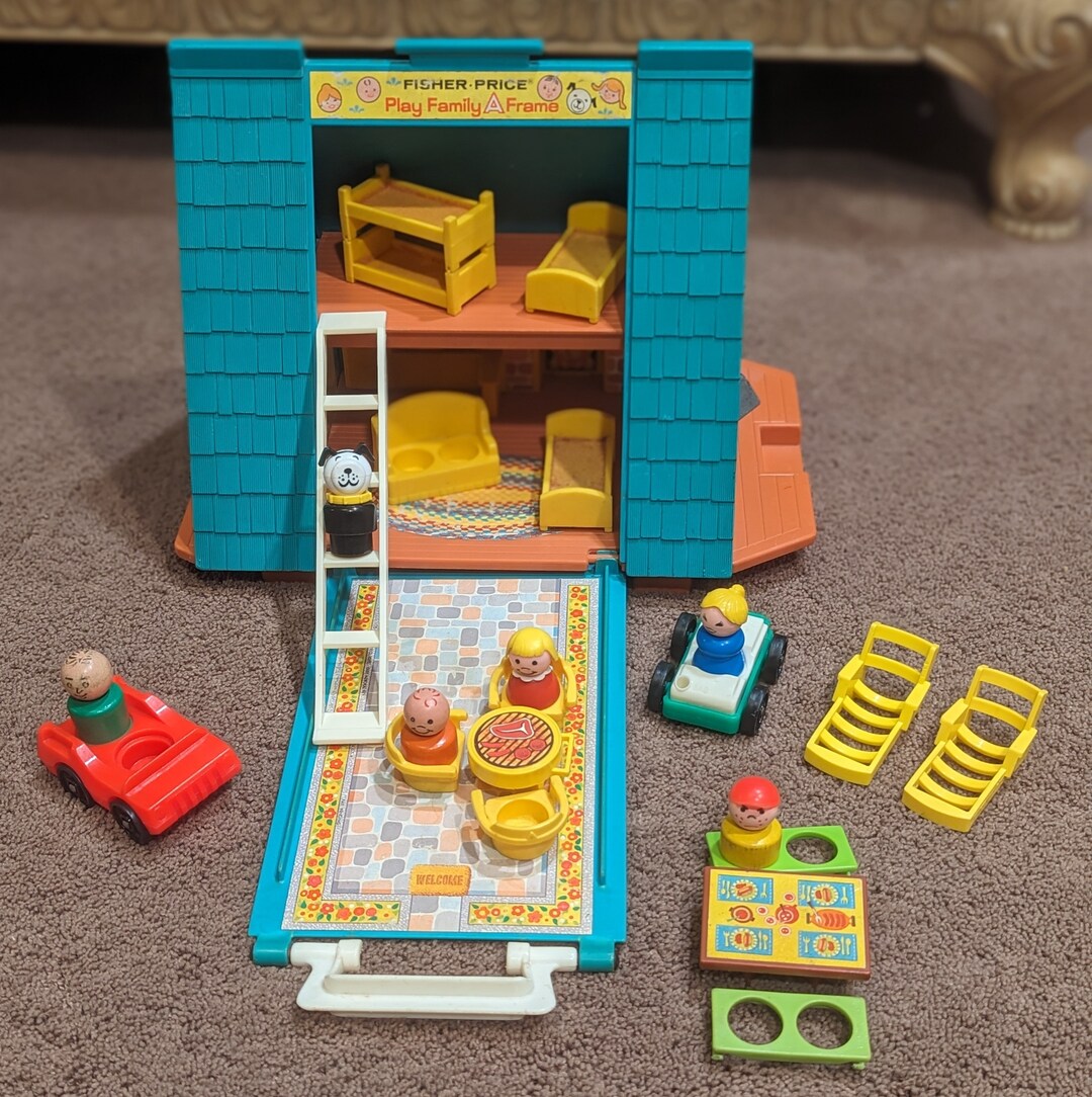 Vintage Fisher Price a Frame House and Etsy