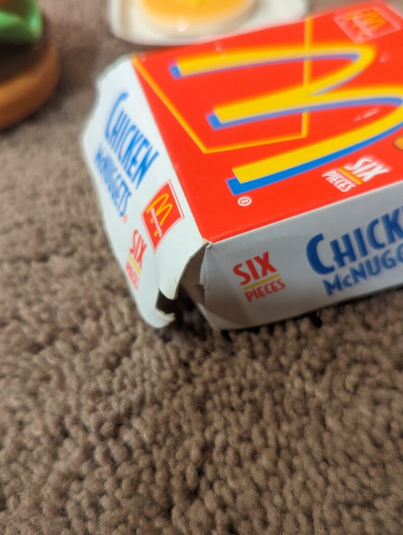 Vintage Mcdonald's Backpack Play Food Set, 2001 Mcdonald's Pretend Food