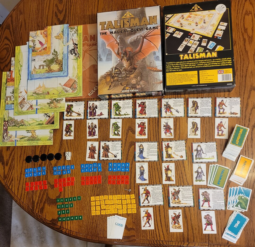 Vintage Talisman Board Game, Fantasy Adventure Gamesbrettspiel Talisman