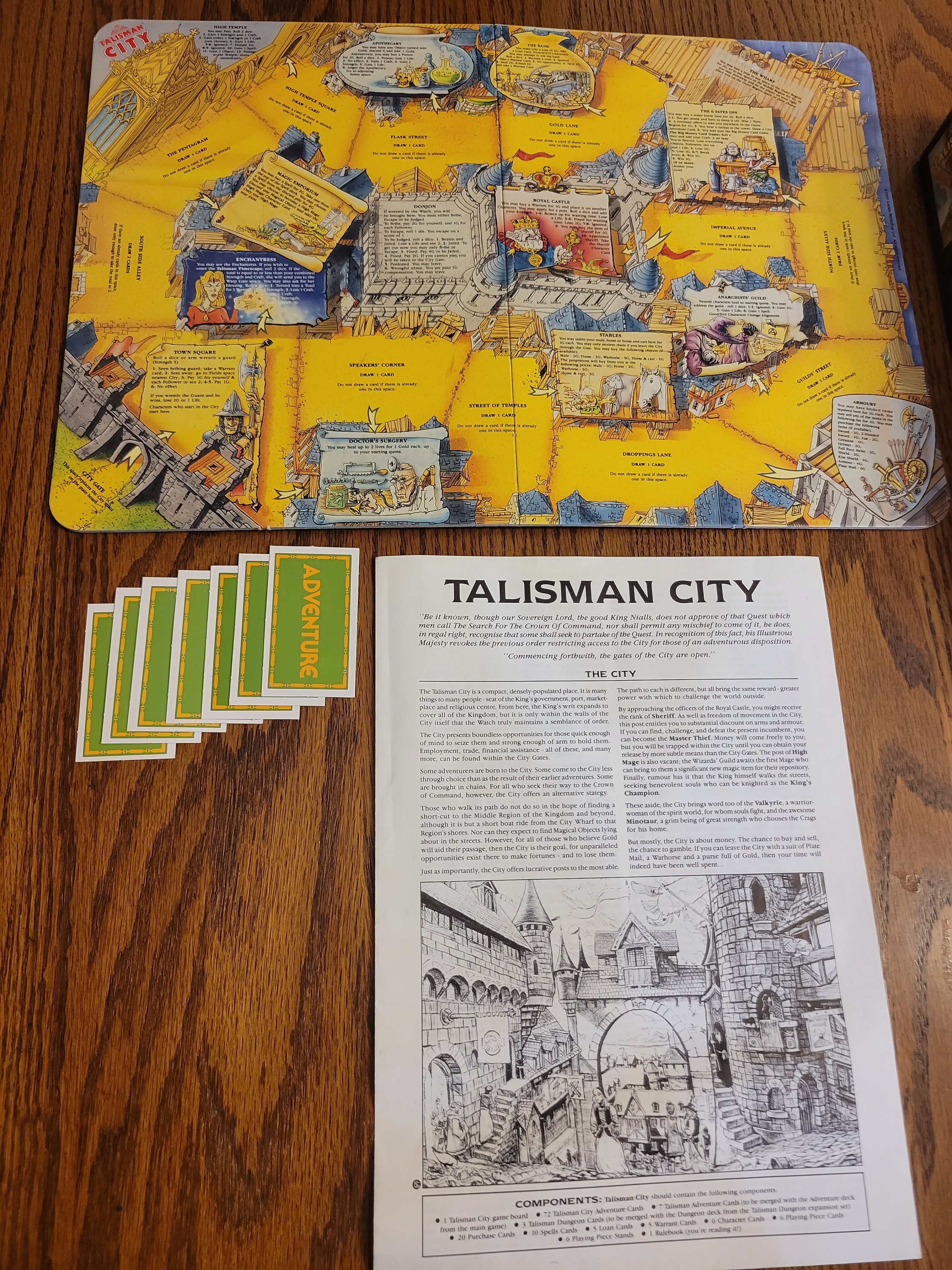 Vintage Talisman Board Game, Fantasy Adventure Gamesbrettspiel Talisman, 1980's 2nd Edition and