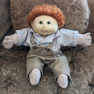 1984 MN Thomas Puppe / Cabbage Patch Puppe / Rote Haare Grüne Augen