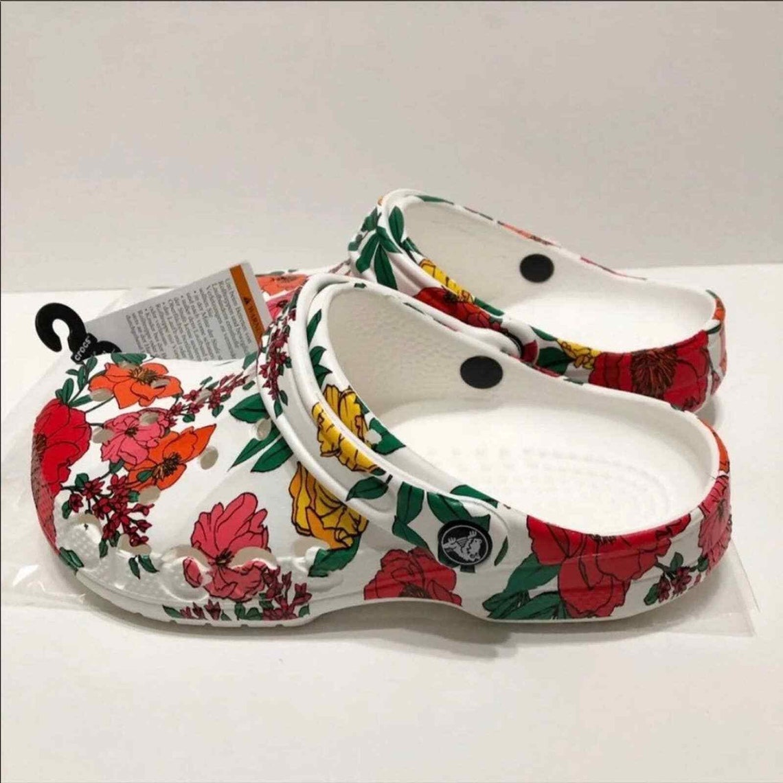 Crocs Baya Classic Printed Floral Clogs Size 9 NEW Etsy