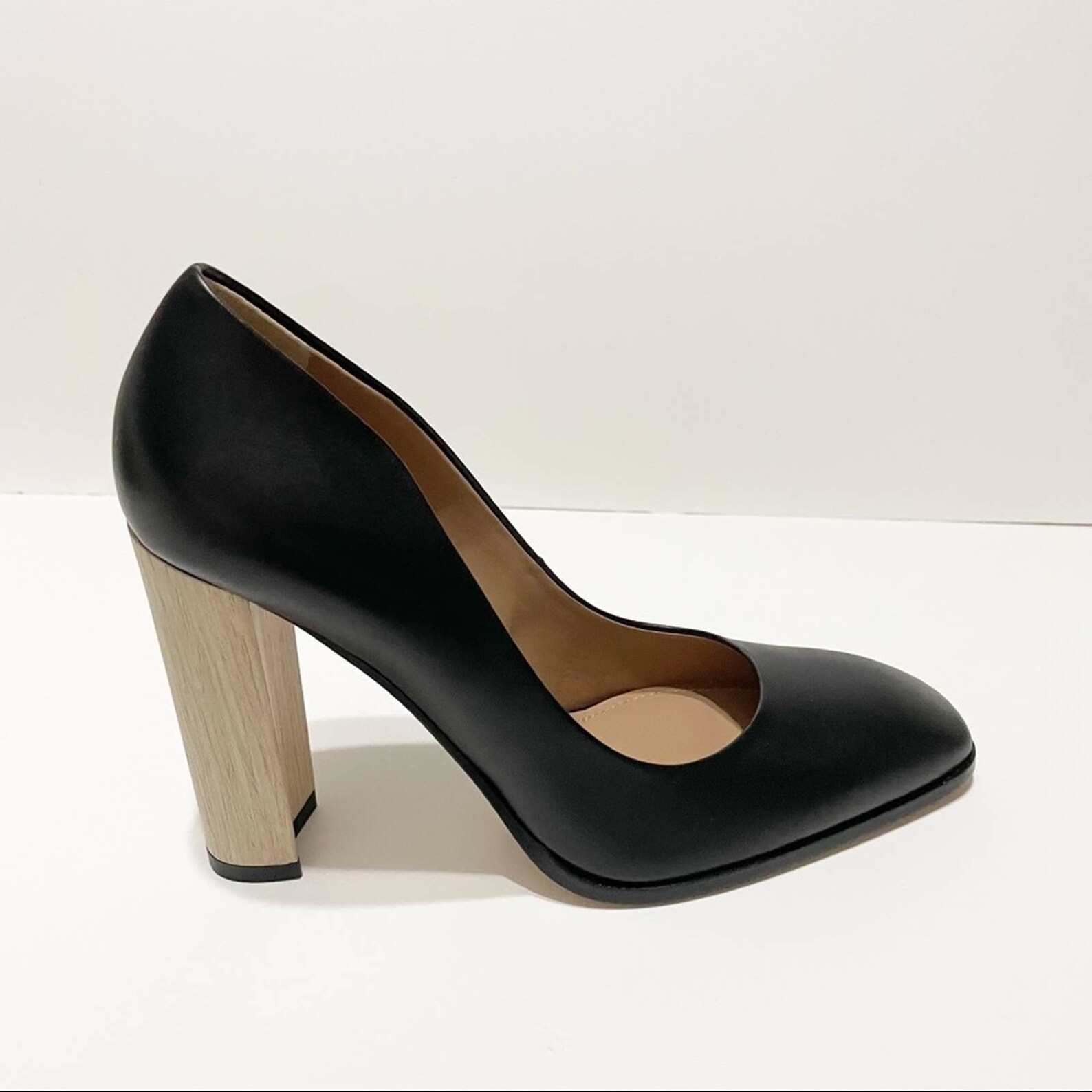 calvin klein block heel