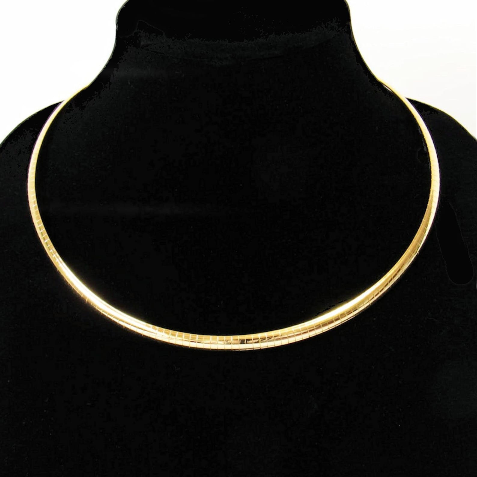 Gold Domed Omega Chain Women