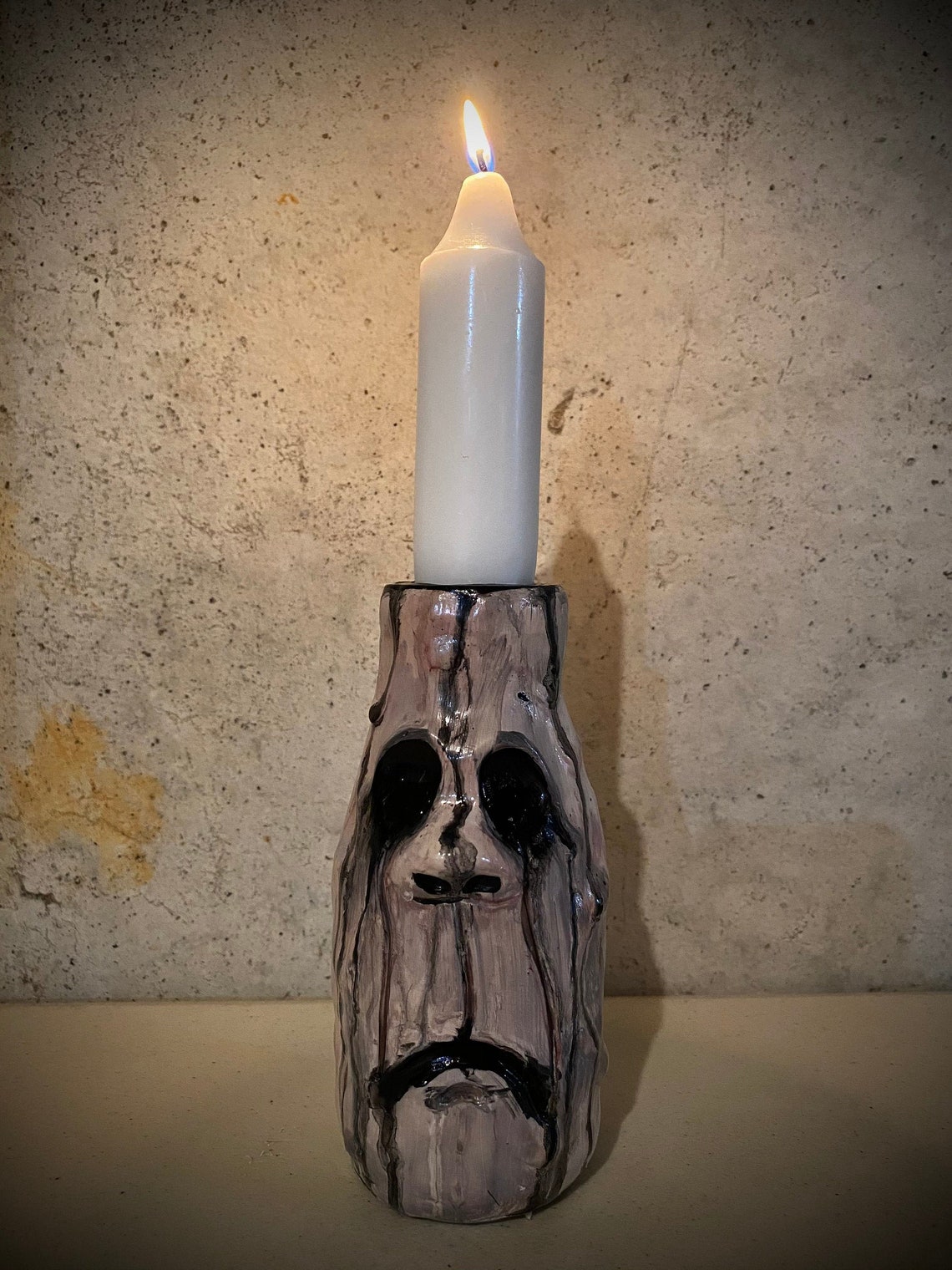 Creepy candle holder Etsy