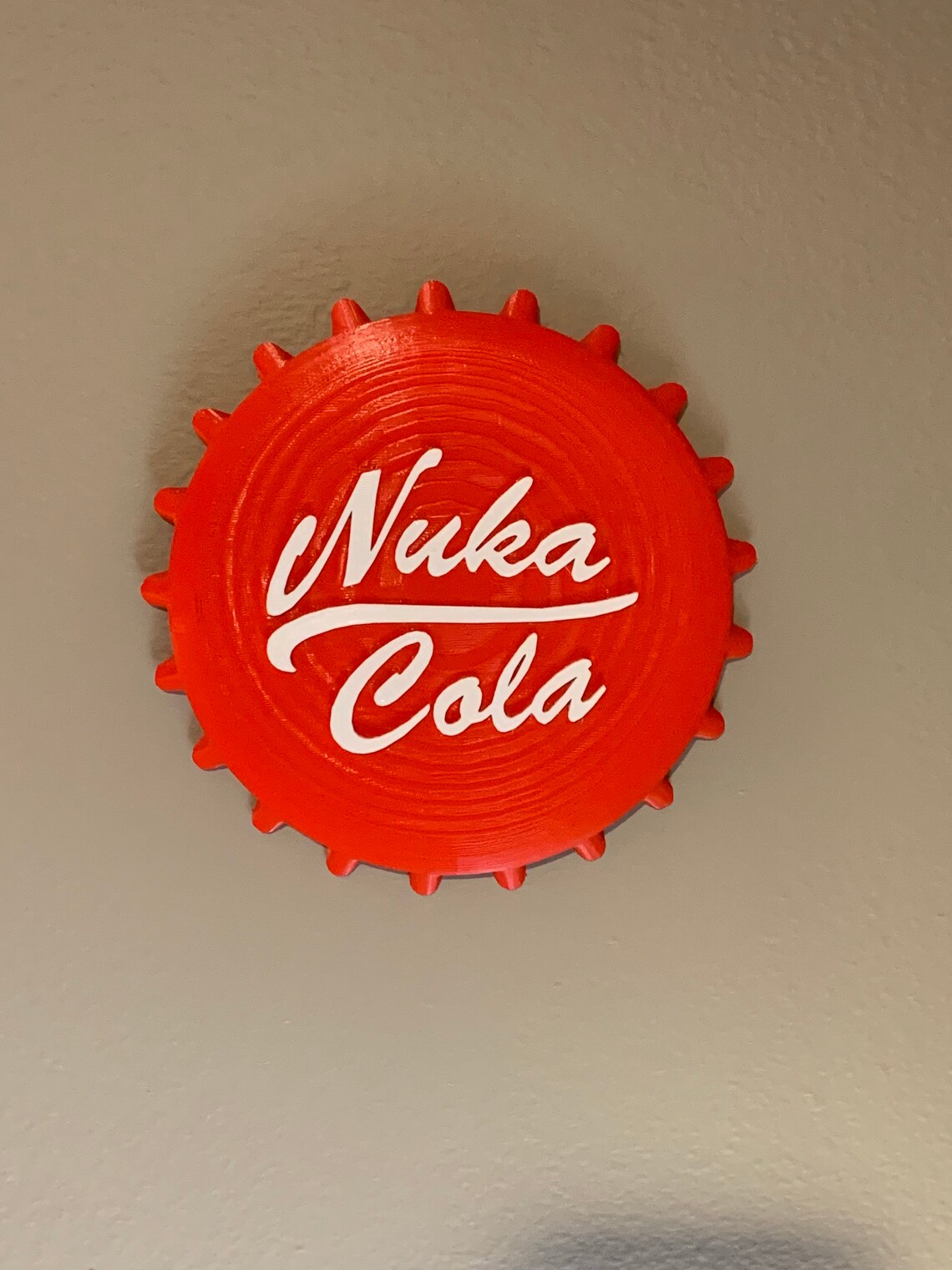 Nuka Cola Bottle Cap Wall Art from Fallout 4 Etsy