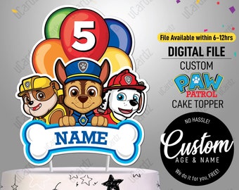 Free Free Paw Patrol Cake Topper Svg 722 SVG PNG EPS DXF File