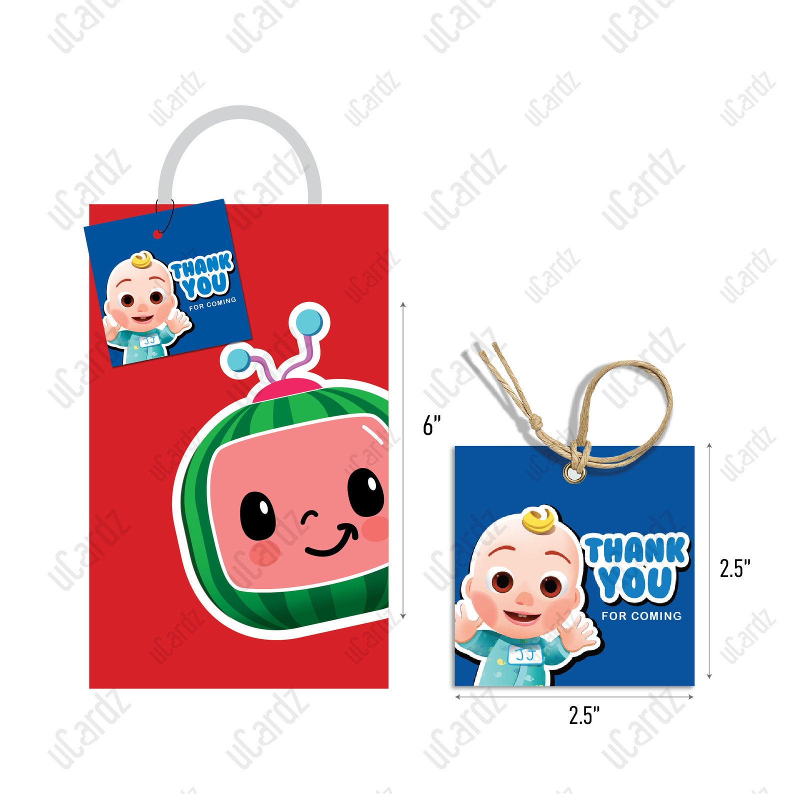 Printable Party Loot Bag Fronts Favor Etsy