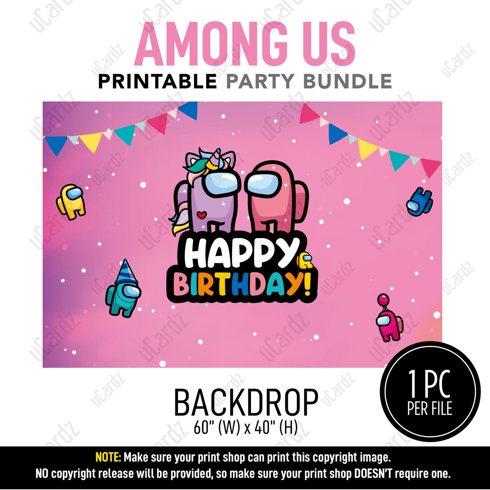 Printable Among Us Party Pack Among Us Party Favors Among Us | Etsy