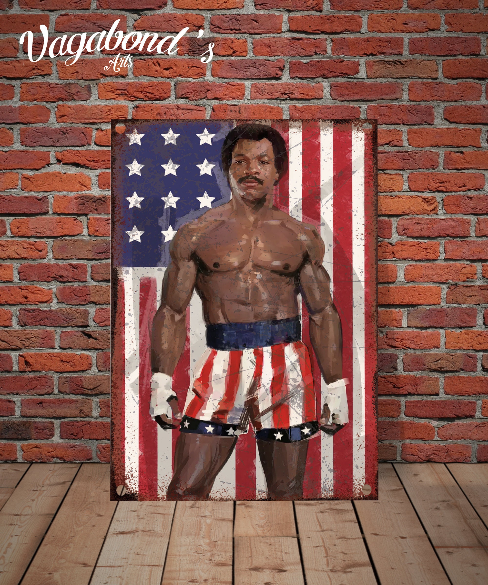 Vintage Apollo Creed Metal Poster Sign Heavyweight Champion - Etsy